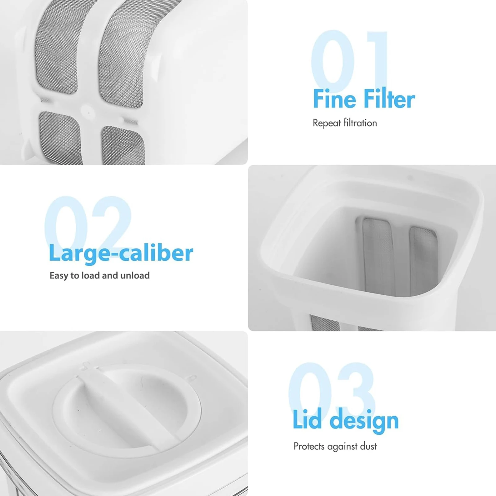 Yogurt Strainer with Lid Yoghurt Maker Fine Filter Strainer Reusable Yoghurt Filter for Making Thick Greek Yoghurt Soybean Milk