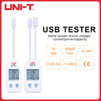 UNI-T UT658 Series  USB Tester Type A/C Fast Charge LCD Voltmeter Ammeter Digital Power Capacity Tester