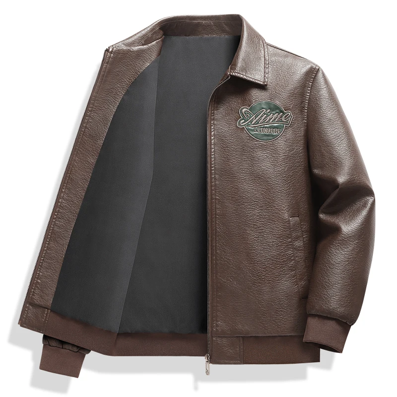 spring-autumn-men's-outdoor-fishing-casual-windproof-breathable-jacket-fashionable-solid-color-casual-imitation-leather-jacket