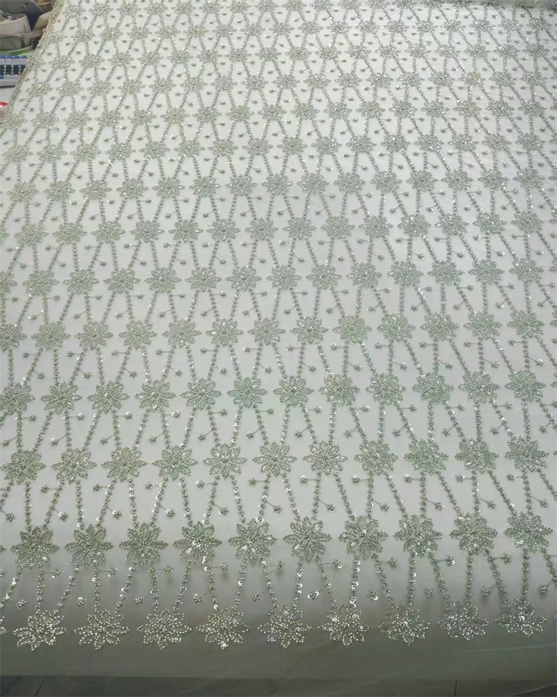 

Элитная африканская ткань с пайетками и бисером для свадебных платьев, высококачественный нигерийский французский тюль с вышивкой для шитья