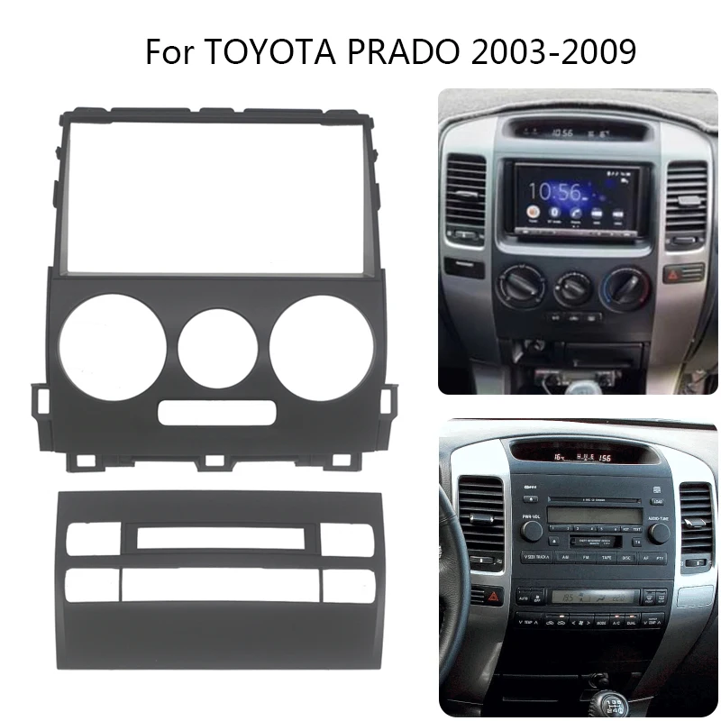 

Автомобильная магнитола 9 дюймов для TOYOTA Land Cruiser Prado (120) 2002-2009, видеоплеер, аудио, 2 Din, рамка, комплект для крепления панели приборной панели