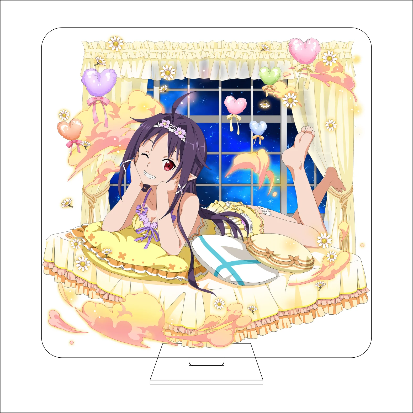16CM Anime Sword Art Online Cosplay Acrylic Figure Stand Plate Yui Yūki Asuna Ornaments Gifts view 6