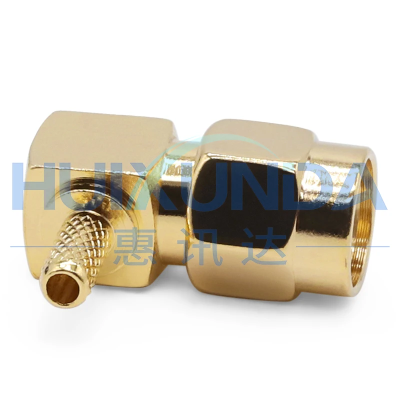 SMA-C-JW-1.5 SMA Male Right Angle Elbow Inner Pin Crimping 50-1.5/RG316 Wire Connector JW3