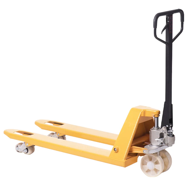 Nylon Wheels 2.5 t Low Profile 685*1220mm Hydraulic Hand Pallet Truck Jack for Transport of goods