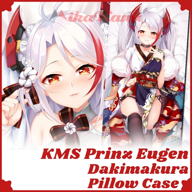 

KMS Prinz Eugen Dakimakura Azur Lane Pillowcase Hugging Full Body Cushion Cover Sexy Pillow Case Home Bedding Decor Otaku Gift