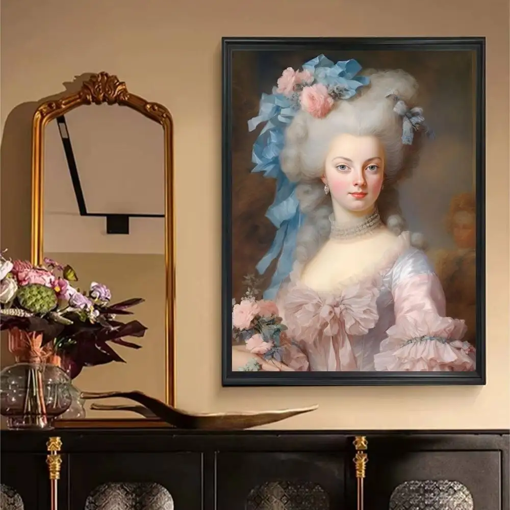 1 قطعة ماري أنطوانيت المشارك ذاتية اللصق الفن مقاوم للماء ورقة ملصق مقهى بار غرفة جدار ديكور