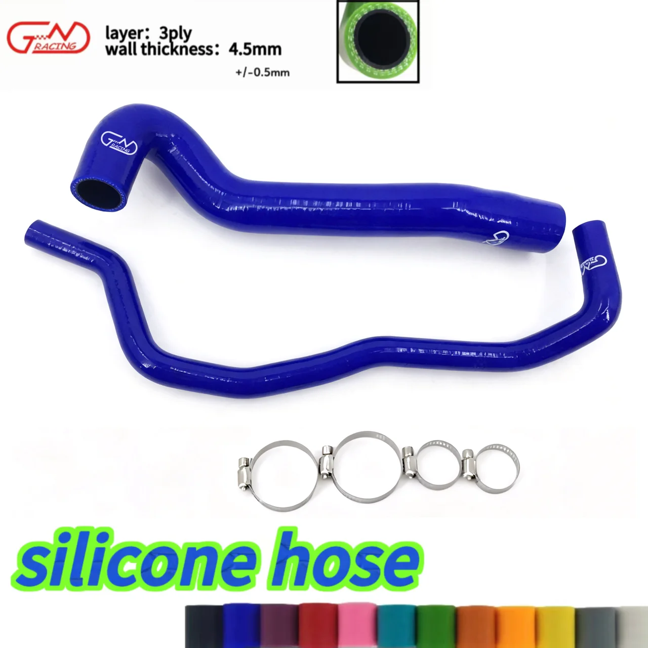 Kit de abrazaderas de mangueras de radiador de silicona para Audi A3 S3 8L 8N/Seat Leon MK1 Cupra R/225HP 1,8 T