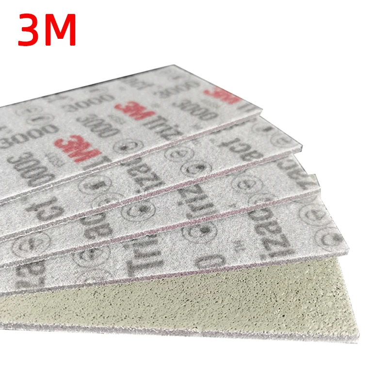 

3M30290 Квадратная губчатая наждачная бумага в форме пирамиды, зернистость 3000, 70/140 мм, полированная песчаная кожа 5000