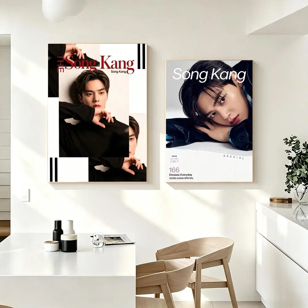 Person Song Kang Poster Poster HD Printing Fresh Elegant Style Wall Art Home Decor For Living Room Bedroom Gift