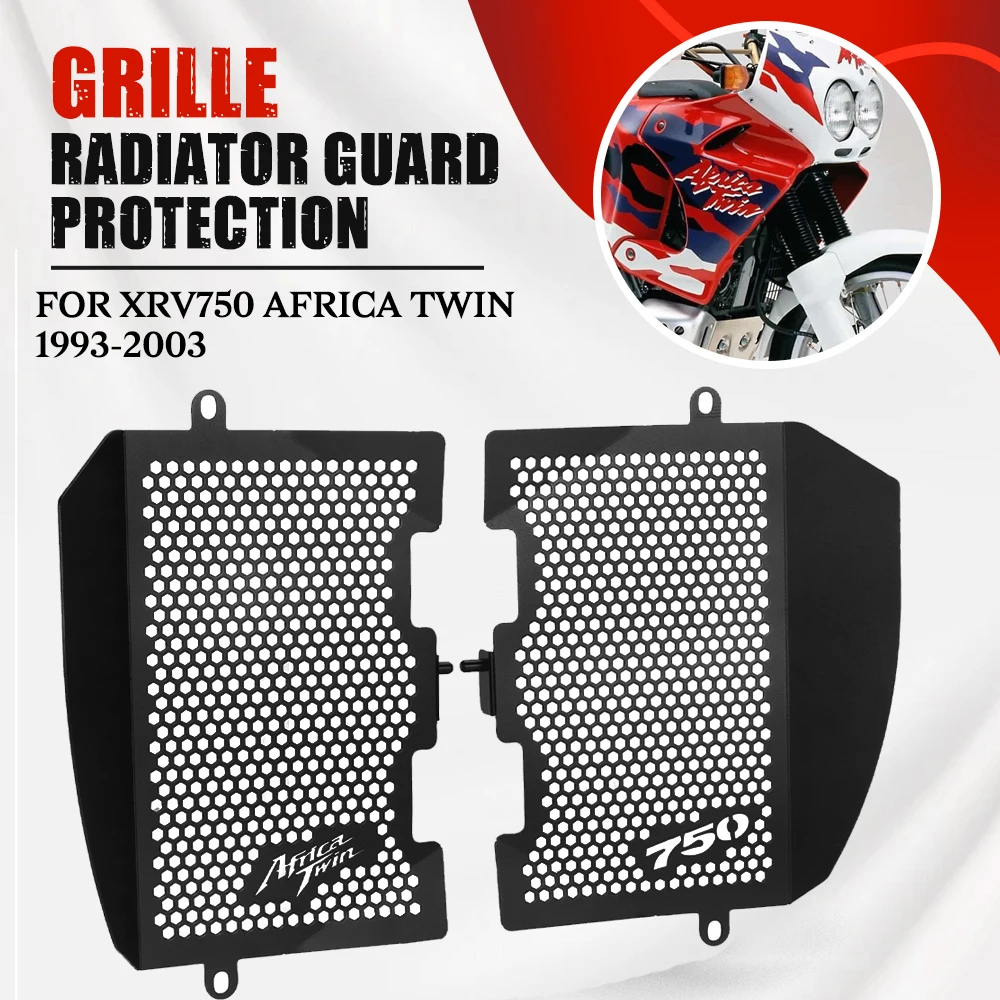 

FOR Honda XRV750 Africa Twin 750 RD07 RD07A 1993 -1999 2000 2001 2002 2003 CNC Radiator Grille Guard Cover Oil Cooler Protector