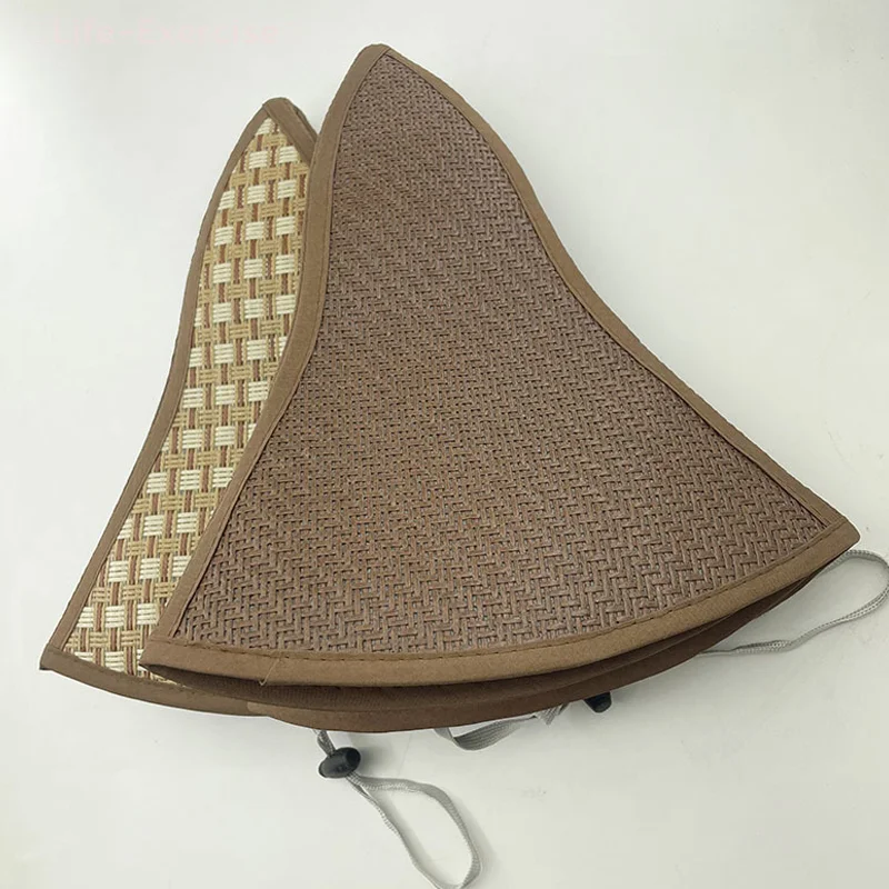 [XX]Foldable Straw Hat Practical Sun Protection Farming Beach Hat Large Eaves Fan Cap Hexagonal Hat Fan Cap