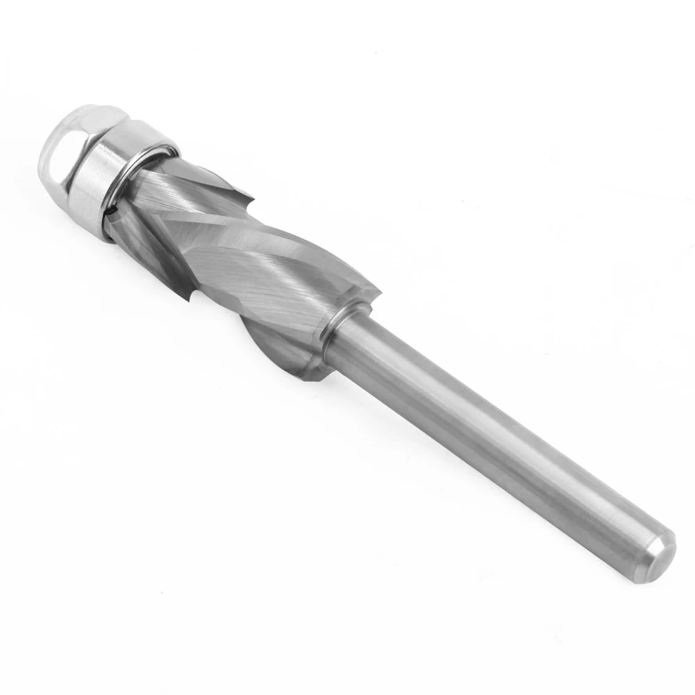 Premium Router Bit for Various Materials 1pc Flush Trim Wood Milling Cutter with Bearing Shank Spiral End Mill