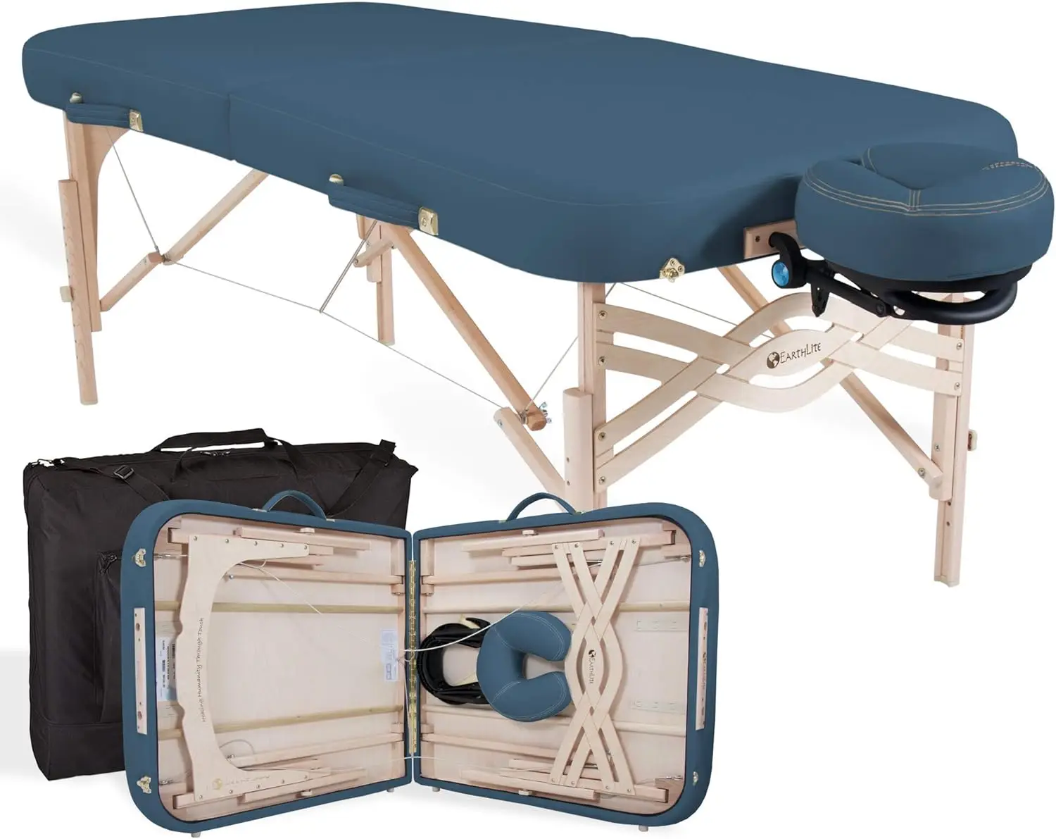 

Portable Massage Table Package SPIRIT - Spa-Level Comfort, Deluxe Cushioning incl. Flex-Rest Face Cradle & Strata Face Pillow