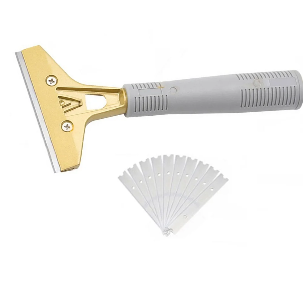 

Portable Tile Cleaning Shovel with Ergonomic Handle and Replacement Blades for Effective For Floor and Wall Cleaning