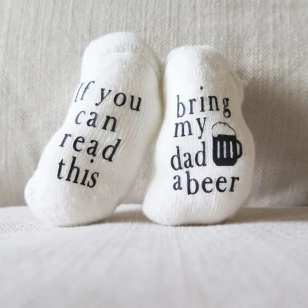 جوارب عيد الأب للبيرة للأطفال تجلب والدي هدية مبتكرة للآباء إلى الأكون وحفلات استقبال المولود الجديد #4