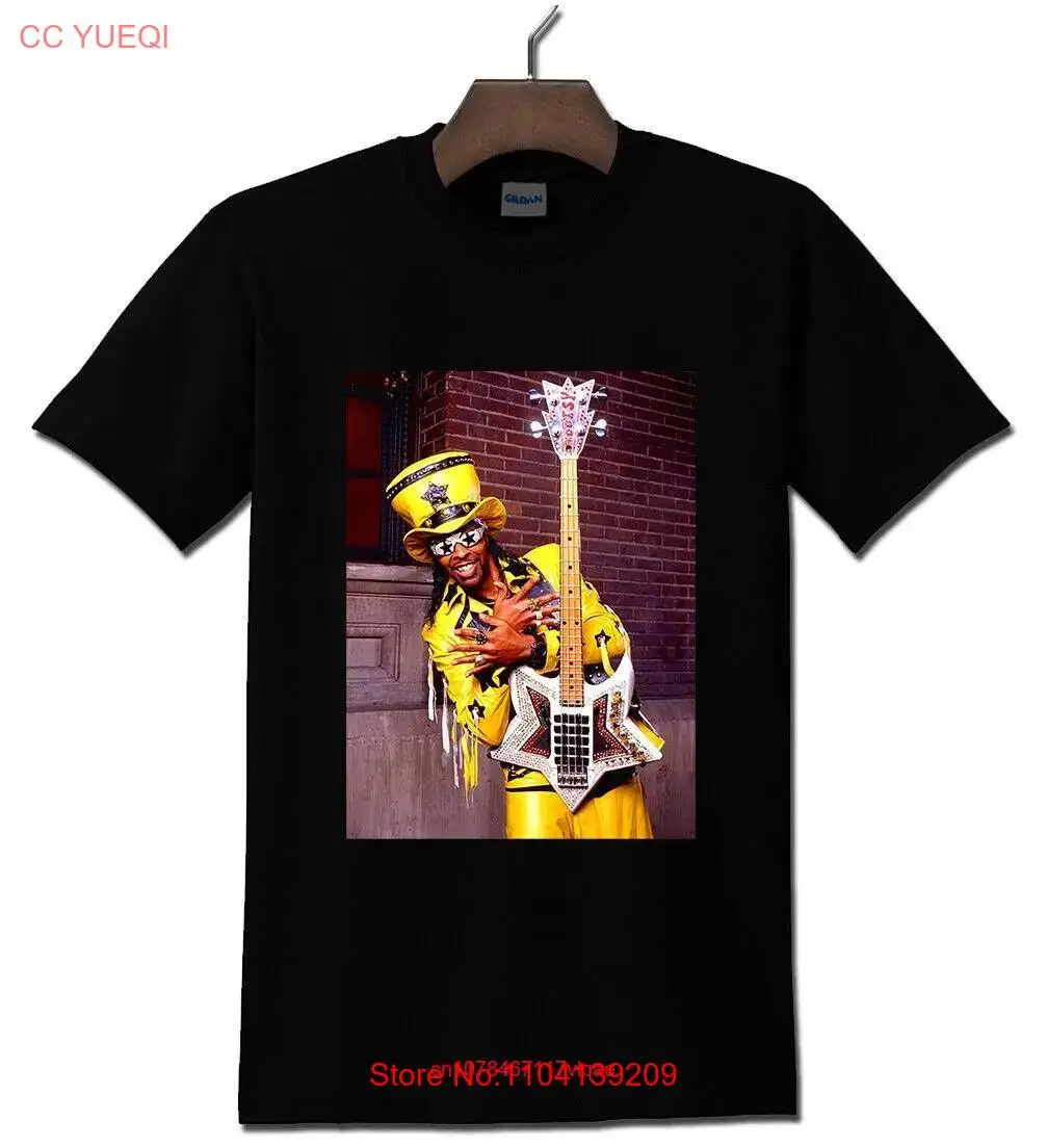 Bootsy Collins Parliament Funkadelic Black T shirt S 5XL long or short sleeves