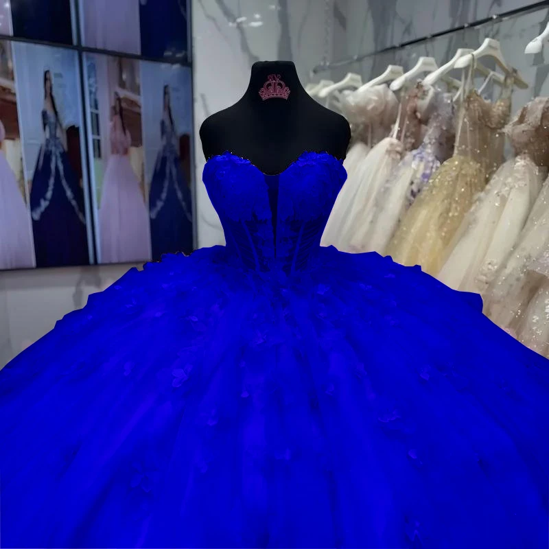 Robe de soirée rose sans bretelles, 15 robes de Quinceanera, robe de bal formelle d'anniversaire de 15 ans, personnalisée