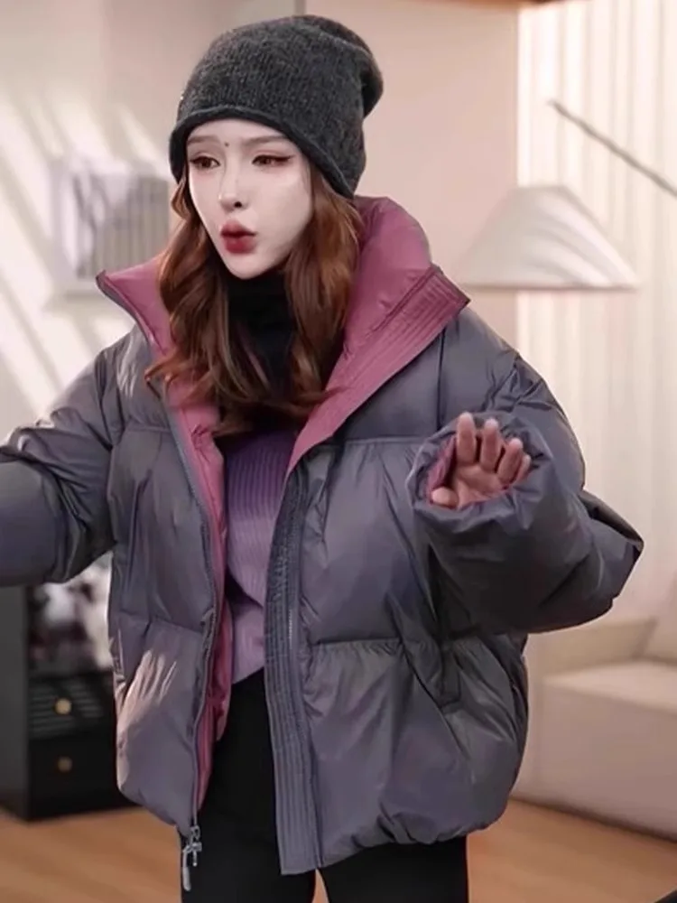 تصميم سحاب عصري طويل Sve فضفاض مناسب للأسفل سترة نسائية كاجوال من القطن Jaet النسخة الكورية ذات قصة مستقيمة #2