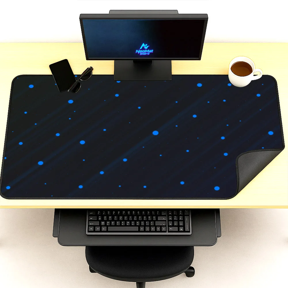 Keyboard Mat Black Extended Pad Starry Night Large Gamer Mousepad Galaxy Gamer Decoration 1200x600 Playmat Maus Pad Gaming Rug
