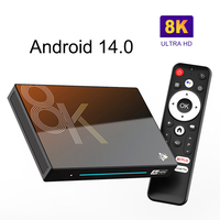 New Smart TV Box H96 MAX M9S Android 14 2.4G 5G Wifi6 Rockchip RK3576 Remote Media Player 8K Video Decoding AI Set Top Box