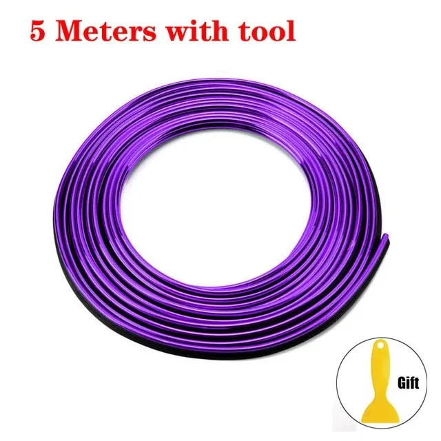 Universelle Auto-Zierleisten Flexible Streifen 5M/3M/1M Innenraum Auto-Verkleidungen Autoabdeckung Armaturenbrett Tür Auto-Styling