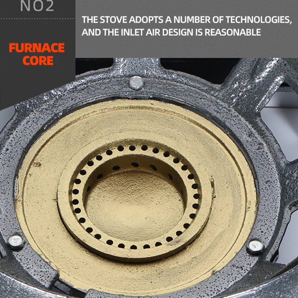 Kitchen Gas Cooker Burner Commercial Fierce Fire Stove Cooktop Desktop Stove Stainless Steel Kompor Gas