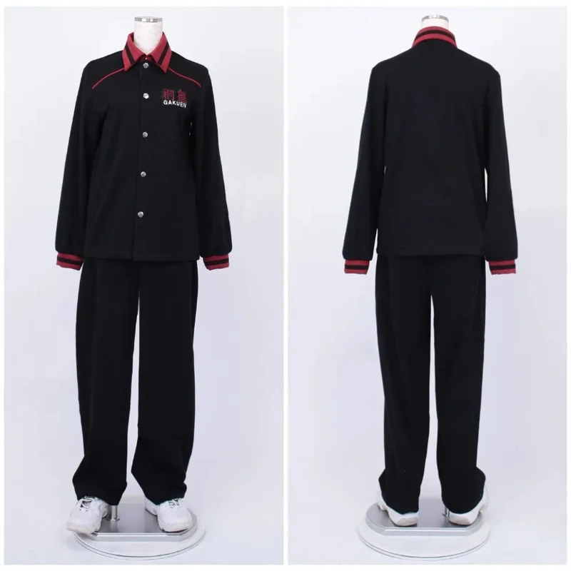 Kuroko No Basketball (Kuroko'S Basketball)  Touou High School Aomine Daiki Black Long Sleeve Jersey Cosplay Costume