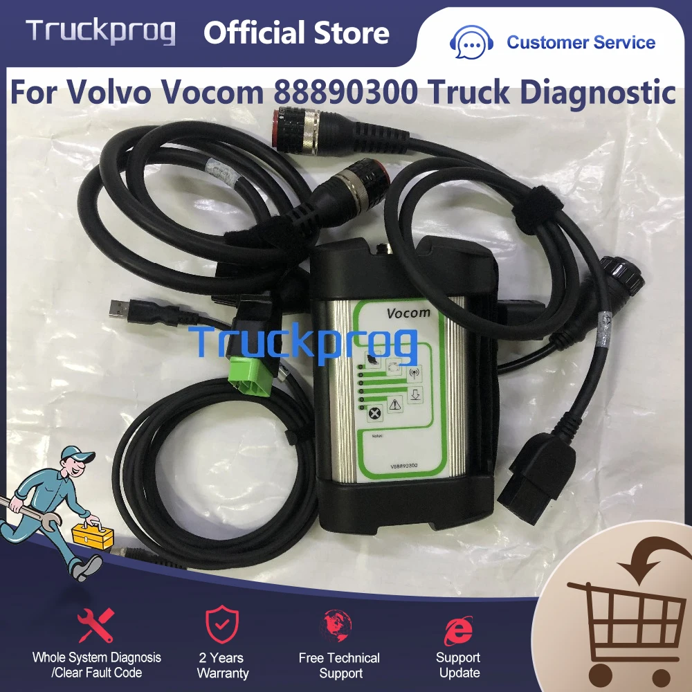 For truck  auto diagnostic tool for Vocom 88890300 PTT techtool Construction Equipment Excavator Diagnostic tool