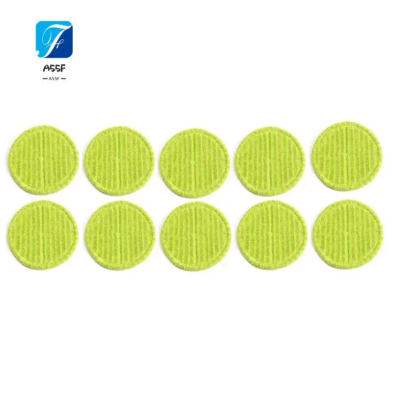 A55F-For Steam Twister Replacement Pads - 10Pcs Microfibre Pads For Steam Twister Steam Cleaner - For All Floors And Surfaces