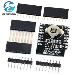 Real Time Clock Data Log Logger Shield for Micro SD WeMos WIFI D1 Mini Board +RTC DS1307 Clock For Arduino Raspberry