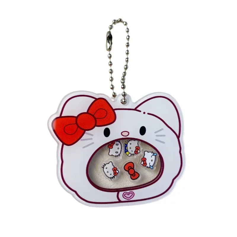 Kawaii Sanrios большой рот Hellokitty шейкер брелок Kawaii Kt кошка кукла подвеска акриловый милый брелок Рождественские ювелирные изделия игрушки подарки