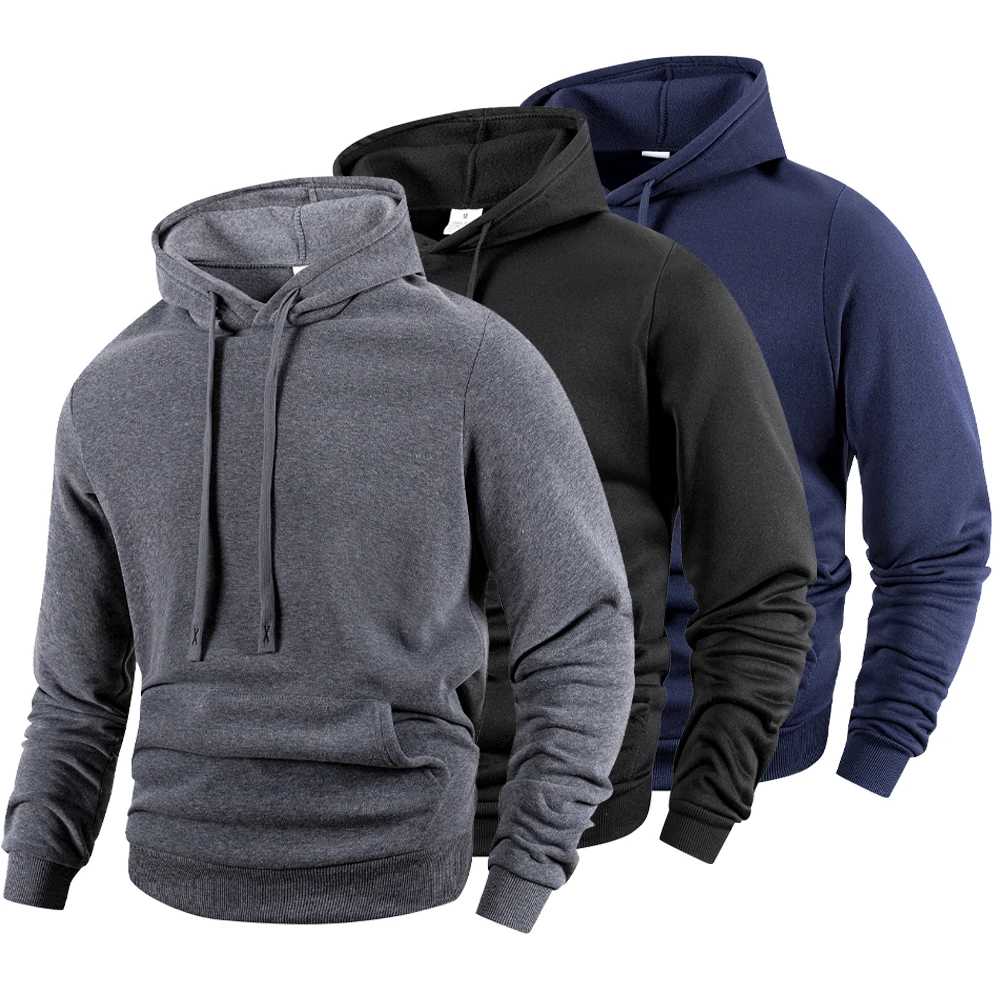 Autumn Men's Thicken Hoodies Running Sweatshirts Casual Loose Hoodie Pullovers Harajuku Long Sleeve Hoody Unisex