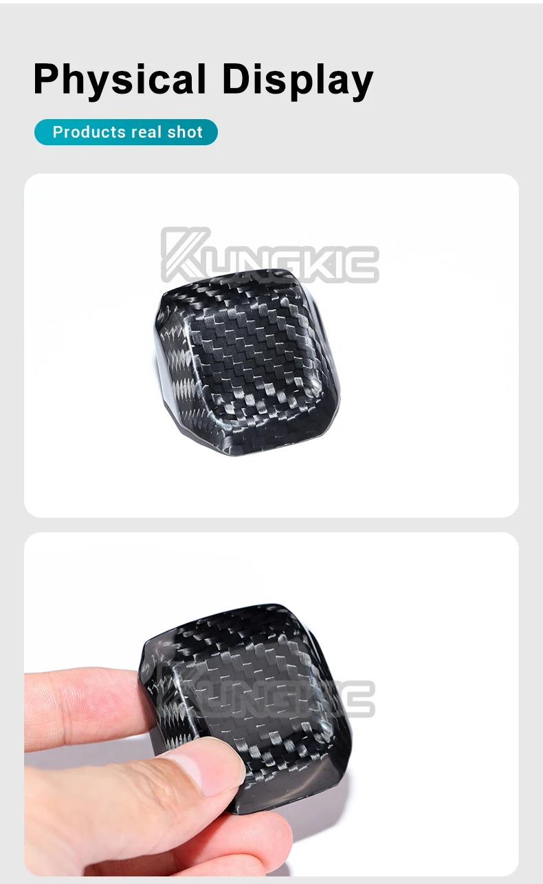 Echte Trockene Kohlefaser für Seat Leon MK4/Cupra Leon/Cupra Formentor 2020 2021 2022 2023 2024 2025 LHD RHD Schalthebelblende – Detail 6