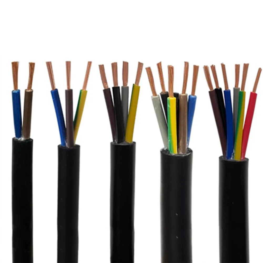 H05RN-F Rubber Cable 2/3/4/5 Core Flexible Power Wire 1m 2m 3m 5m Oil-Resistant Weatherproof Extension Cord for Tool Appliance