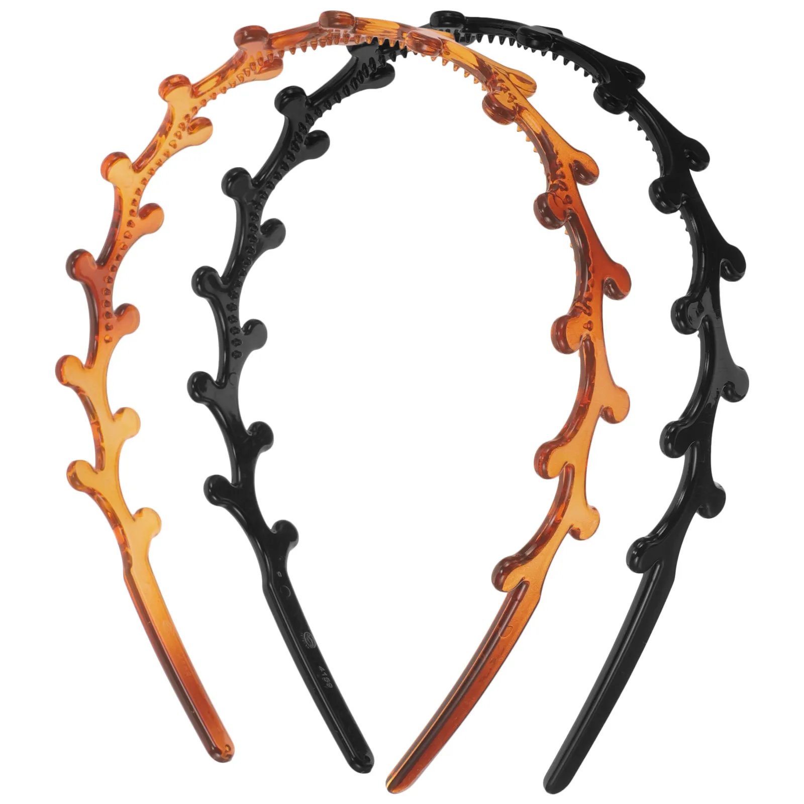 

Набор из 2-х повязок-гребней для волос с нескользящим пластиковым дизайном в виде оленьих рогов, для умывания, для кудрявых волос, для спа-процедур и тренировок, для женщин