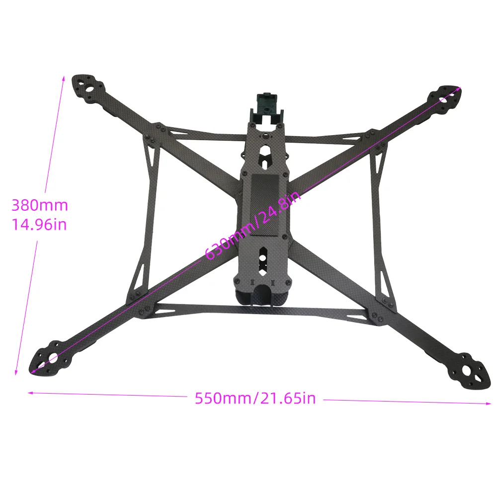 13 นิ้ว MARK4 V3 Pro 13 นิ้ว 570 มม.คาร์บอนไฟเบอร์ชุดกรอบสําหรับ FPV Freestyle RC Racing Drone quadcopter