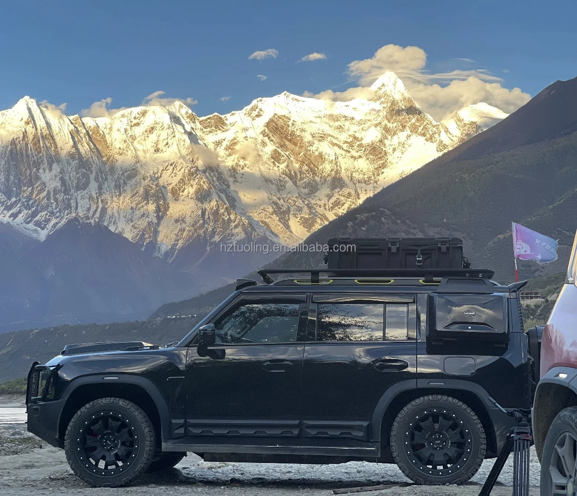 منصة الألومنيوم اكسسوارات السيارات رفوف السقف للمسافر T2 جزء الجسم سقف السفر رف منصة الإطار