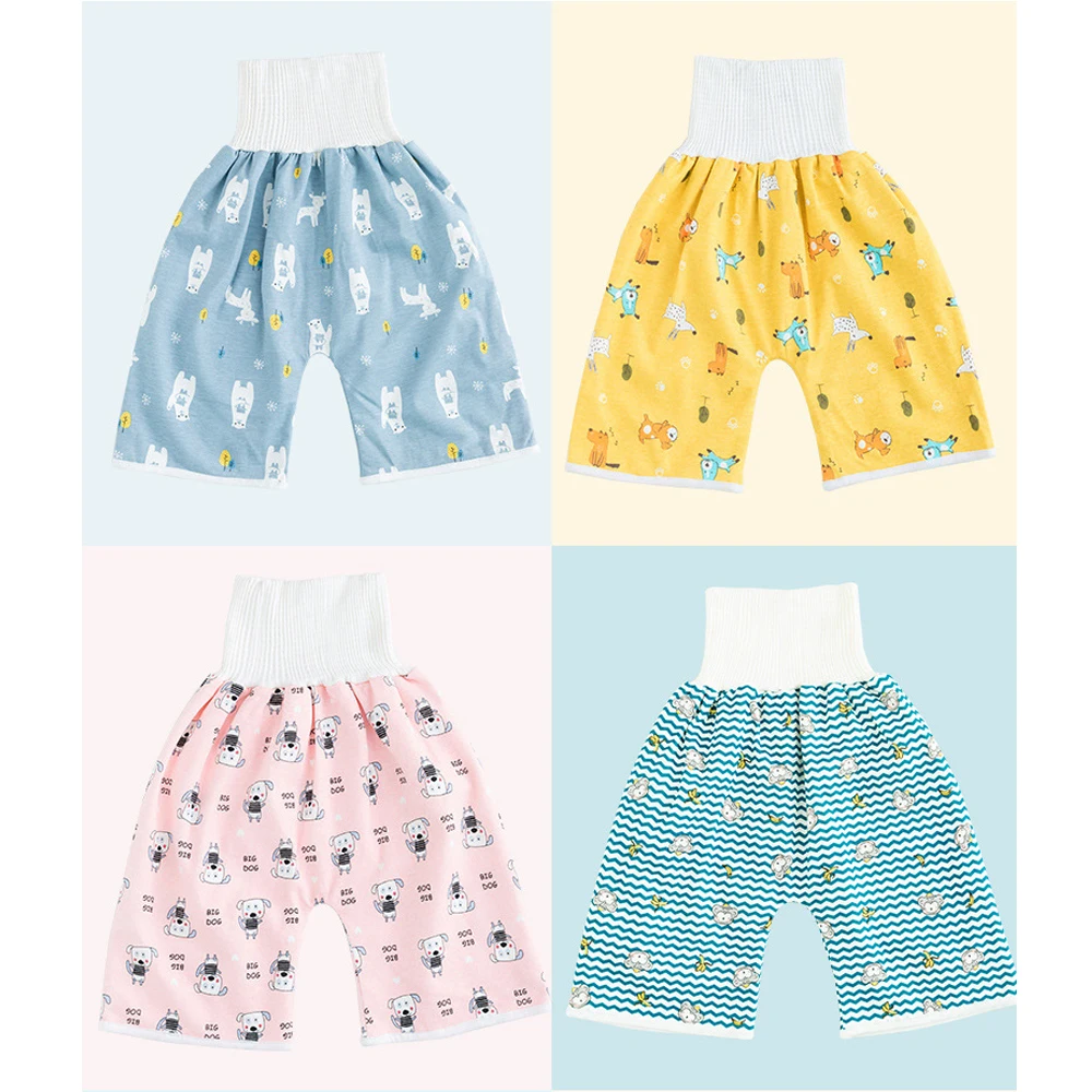 Fralda de bebê à prova d'água, saia infantil à prova de vazamento, calças de treinamento de urina, fraldas de pano para crianças, cama de dormir, potty, itens de treinamento