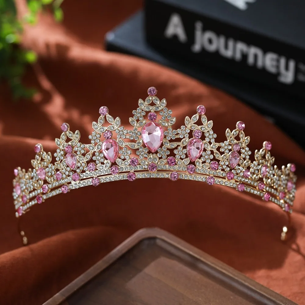 Vintage Leaf Vine Silver Plated Rhinestone Bridal Crown Tiara Hair Accessory Wedding Pageant Contest Birthday Parties Formal view 5