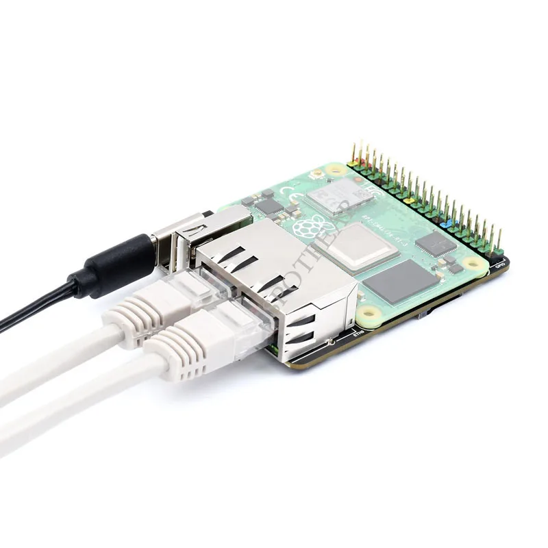 Raspberry Pi CM4 Compute Module 4 IO Board Dual Gigabit Ethernet Mini Open-source Router Board 5V