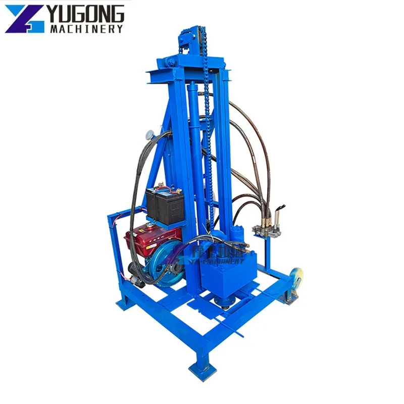 Diesel Small Tube Well Drill Rig Machine Geotechnical Hydraulic Mine Underground Borehole Core Water Well Drilling Rig Machine