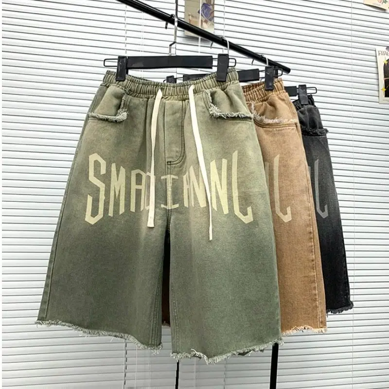 Casual Shorts Sweatpants Designer Y2k Tie-dyed Wide Trendyol Summer Pants Fashion Baggy Men's Sports Women's Harajuku Clothing