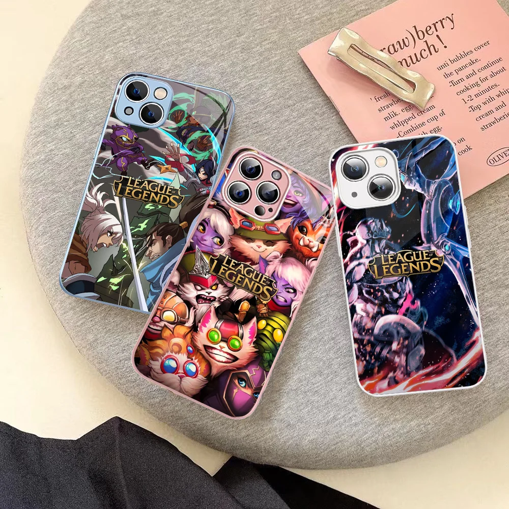 

League Of Legends Game Phone Case For IPhone 14 13 12 Mini 11 Pro XS Max X XR 14 Plus Tempered Glass Cover