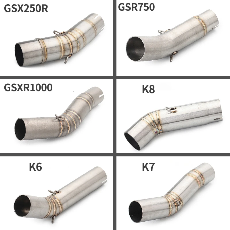 

Motorcycle Exhaust Modify Middle Link Pipe Connecting For GSX-R750 GSXR750 GSX-R600 GSXR250 K6K8K9K11K15