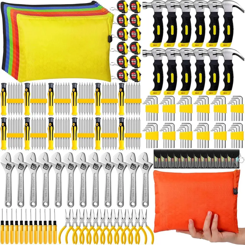 

Набор мини-инструментов для мужчин на Рождество, 228 предметов, оптом, с сумками для инструментов, мини-лентой, отверткой, брелоком, двойными насадками для шуруповерта