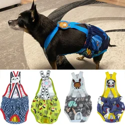 Cartoon Print Female Dog Shorts Puppy Physiological Pants Diaper Pet Underwear Briefs For Small Medium Girl Dogs Schnauzer