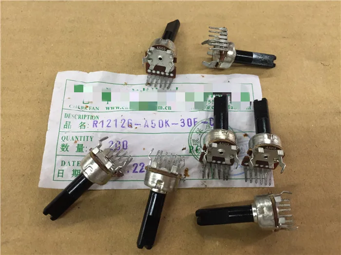 5pcs/lot Stock for CF RK1212G Vertical double potentiometer A503 A50K handle length 20MMF In Stock