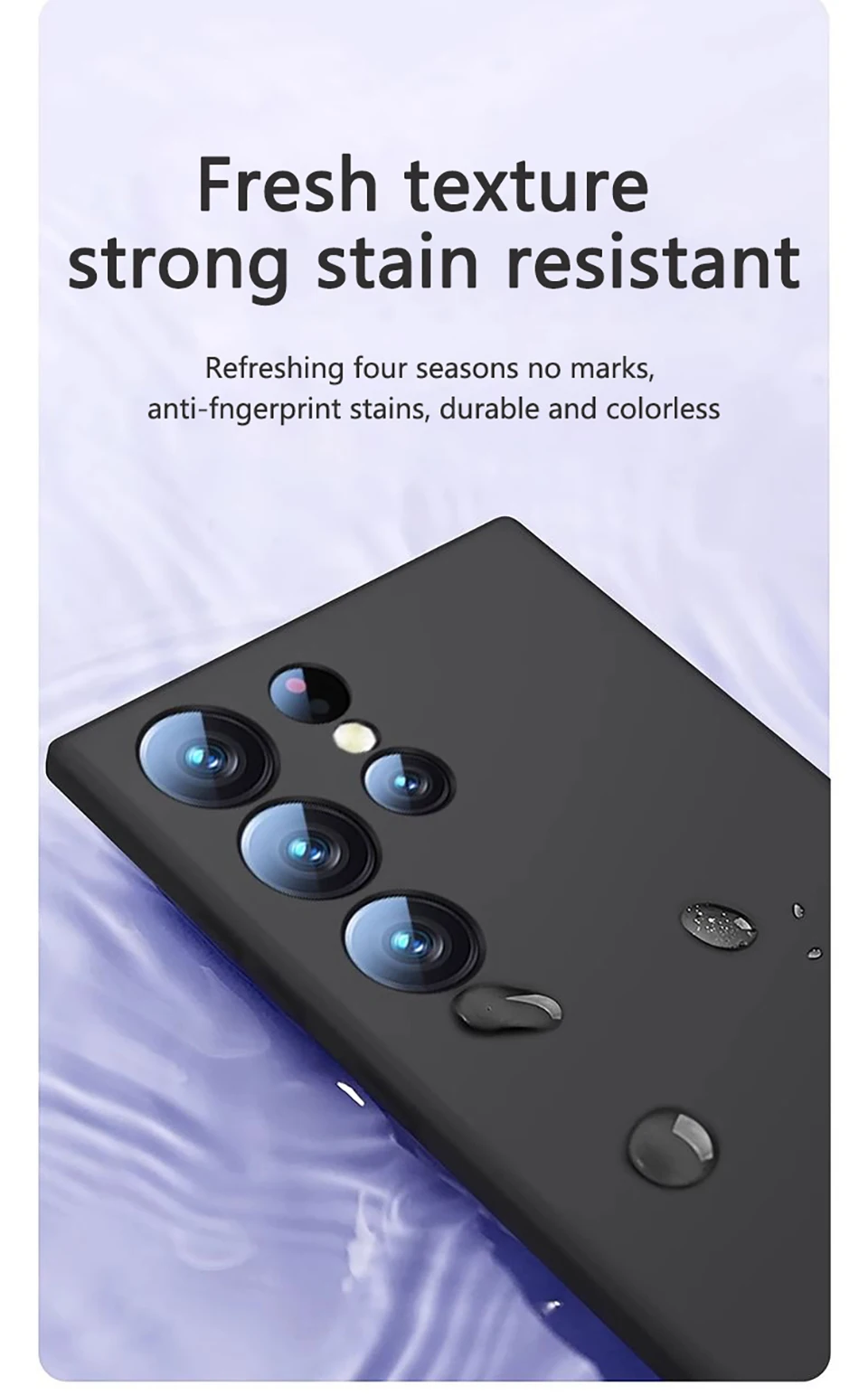 Luxuriöse Stoßfeste Hülle für Samsung Galaxy S26 S24 S23 S22 S21 S25 Ultra Plus Minimalistische Einfarbige Weiche Rückseiten-Abdeckung Zubehör – Detail 7