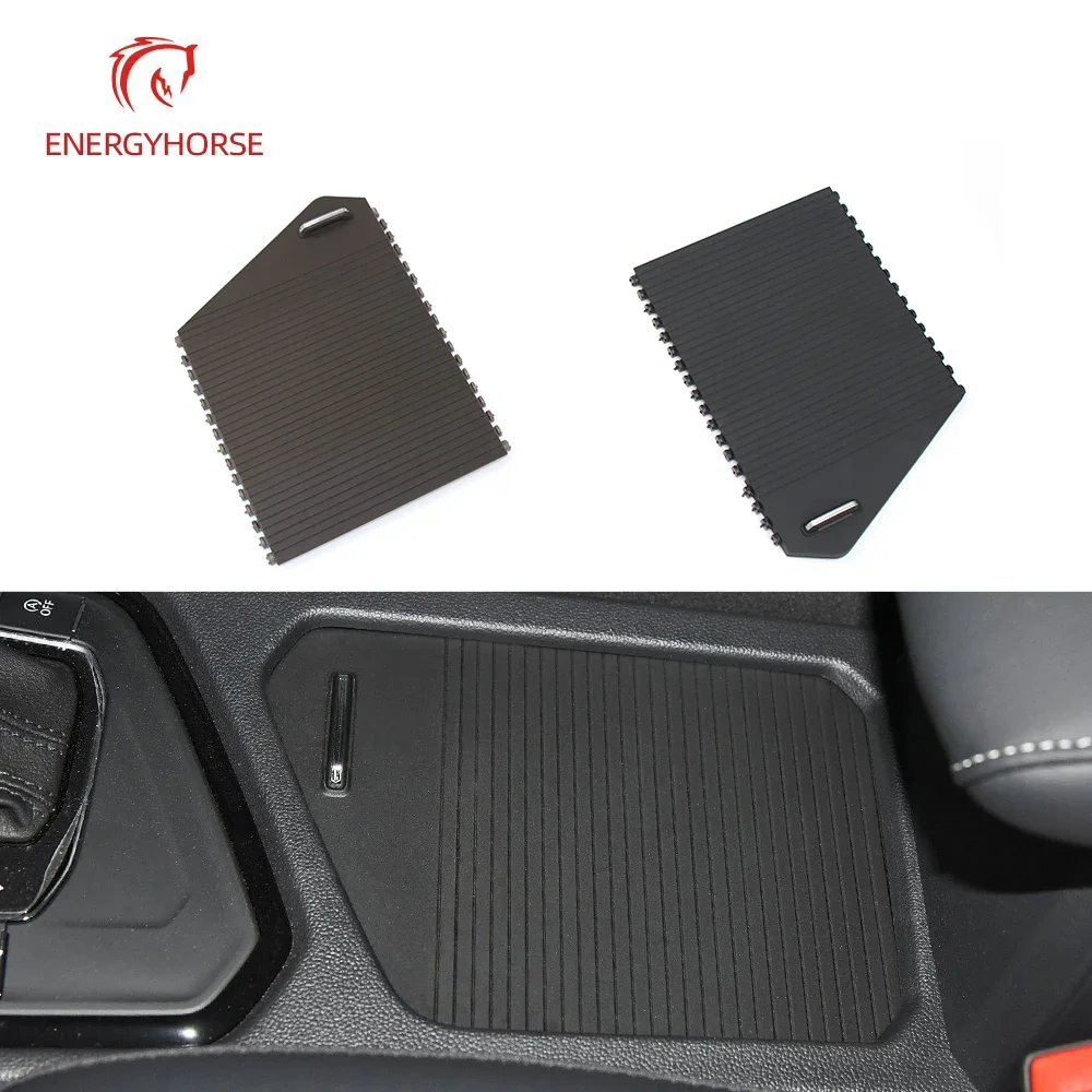 Center Console Curtain Shutter Water Cup Holder Cover Curtain Beverage Armrest Storage Box Cover For VW Tiguan 2017-2025