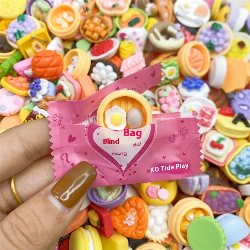 

5/20/40 Pieces Of Mini Resin Candy Blind Boxes Food Accessories Home Crafts Decoration Cake Blind Bags Randomly Gited As Gifts